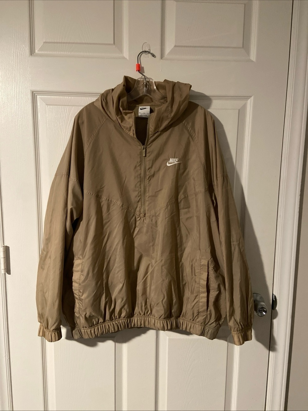 Nike Khaki Windbreaker Hooded Jacket